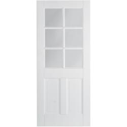 Canterbury 2 Panel/6 Light White (primed) Internal Door